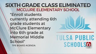 6th Grade Classes Eliminated At McClure Elementary School