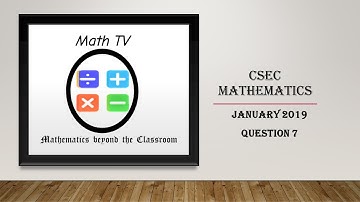 CSEC MATHEMATICS|JANUARY 2019|QUESTION 7|Sequence and Patterns