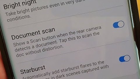 Samsung Galaxy S10 / S10+: How to Enable / Disable Camera Document Scan