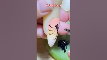 Cách vẽ con chuồn chuồn lên móng