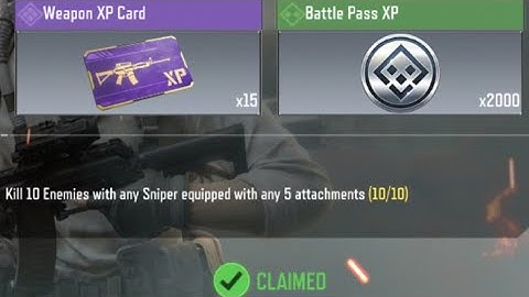 Call Of Duty Mobile Kill 10 Enemies with any Sniper equipped with any 5 attachments Task Complete