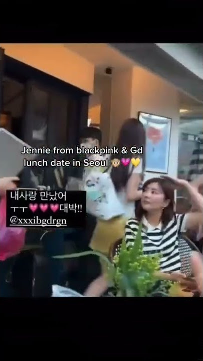 Jennie from Black Pink and GD lunch date in Seoul?😍
