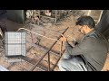 Young Welder Making Bird S Four Story Iron Cage Amazing Process 
