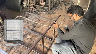 Young Welder Making Bird’s Four Story Iron Cage | Amazing Process