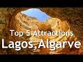 LAGOS ALGARVE PORTUGAL Cliffs, Caves, Beaches & Boat tour (4k)