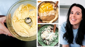 Vlog#2 | 3 Easy Nice Cream Recipes | How to make nice cream in a food processor