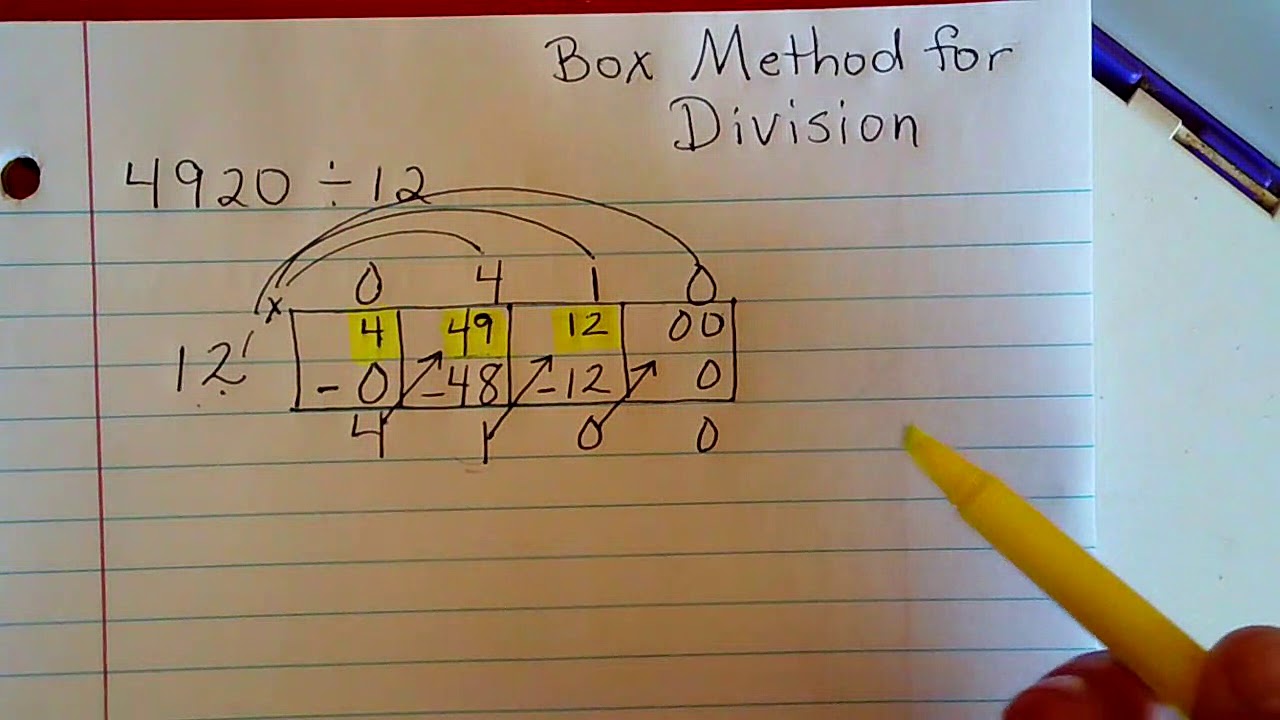  Box Method Division 5th Grade Math 5 NBT 6 YouTube