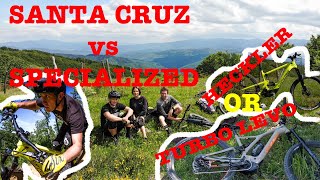 SANTA CRUZ HECKLER CC VS SPECIALIZED TURBO LEVO - EBIKES - Which is best? REVIEWED.