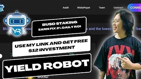 YIELD ROBOT EARN FIX 2% DAILY RETURN & USE MY REFFERAL LINK TO GET FREE $12 INVESTMENT!!