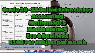 Grade 10 - 12 Online Extra classes For all subjects screenshot 4