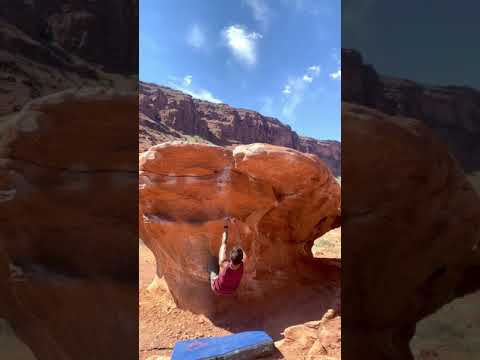 Beta Video for climb Pancake Mantle v1, Moab