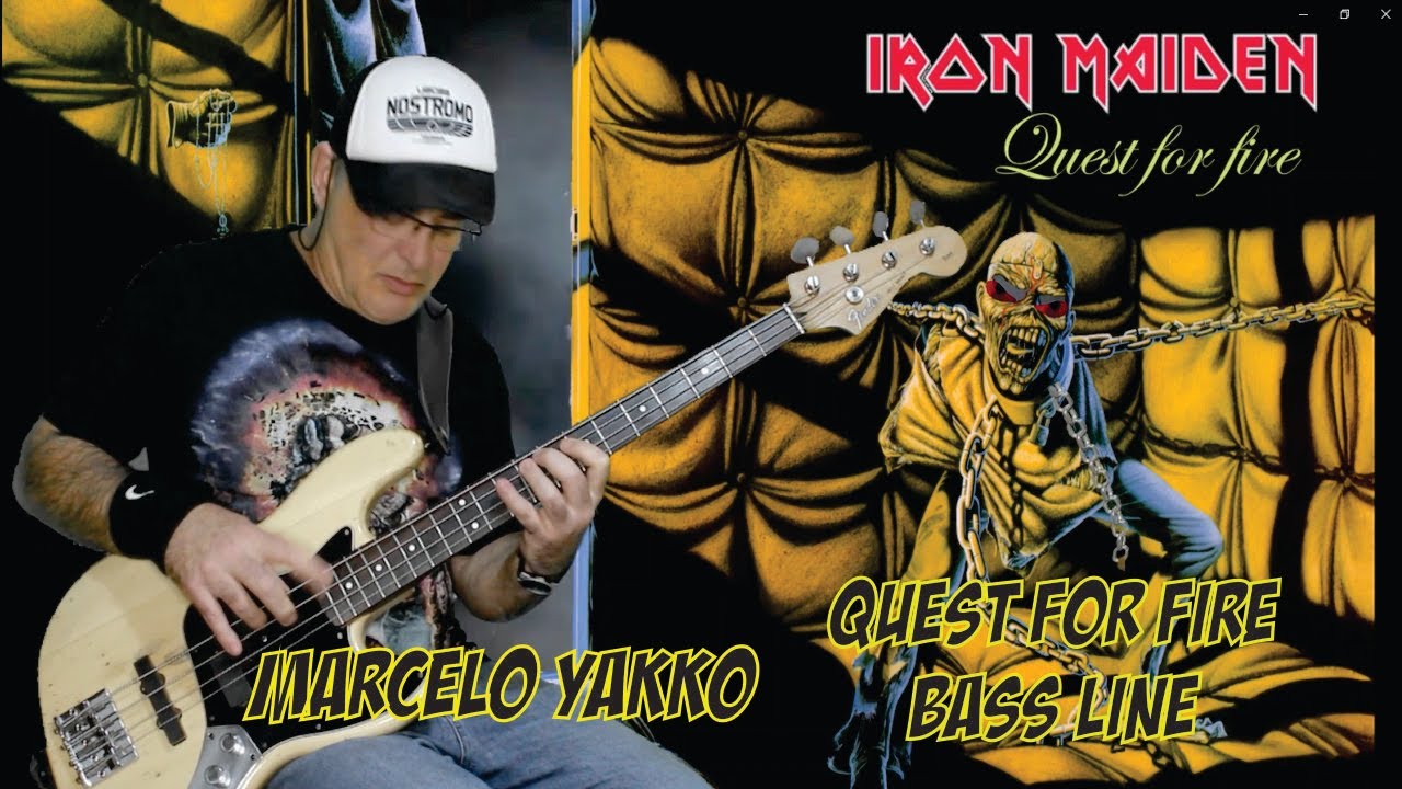 (BASS LINE COVER) IRON MAIDEN / QUEST FOR FIRE/ STEVE HARRIS YouTube