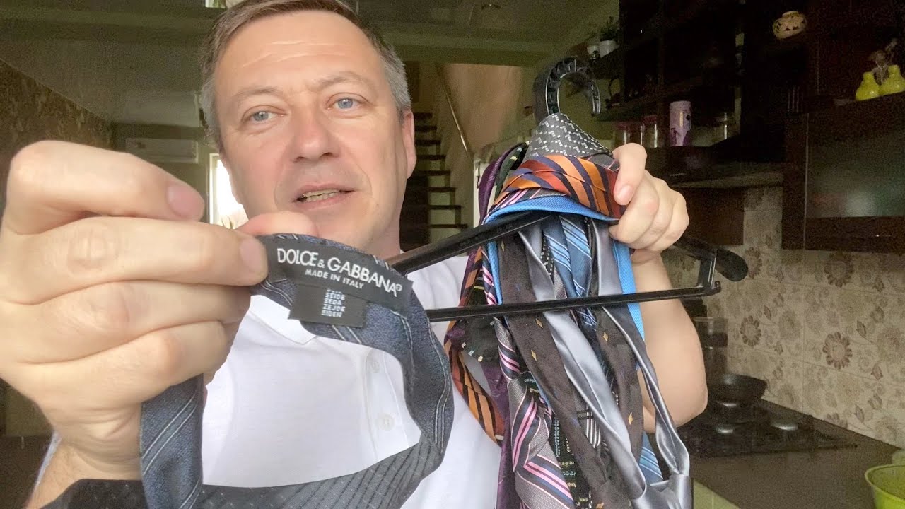 расхламляю Дольче Габбана ОСТАТКИ коллекции ГАЛСТУКОВ - YouTube