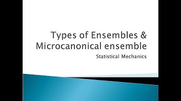 Microcanonical ensemble