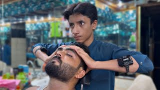 💈Pakistani Barber Head Massage & Satisfying ASMR Cracks 😴 