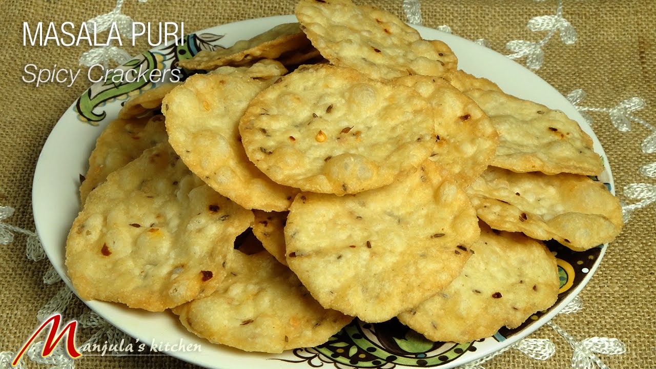 Masala Puri (Spicy Crackers) Recipe by Manjula | Manjula