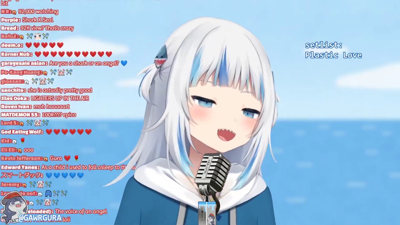 [Gawr Gura Karaoke] Gawr gura Sings A Kiss From The Rose Seal - YouTube