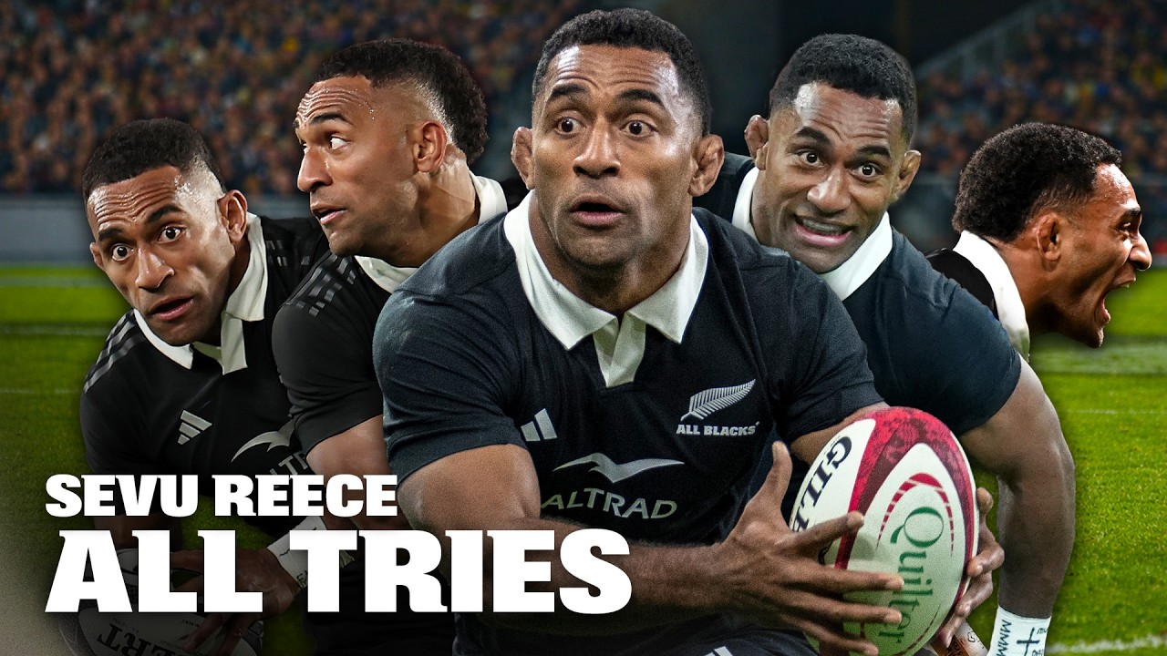Every Sevu Reece All Blacks Try | The Record-Breaking Winger