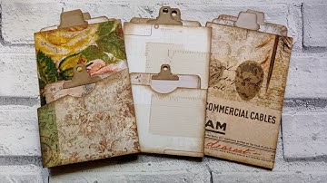 Pocket Folio for Junk Journals - One Sheet Project - Super Quick & Easy