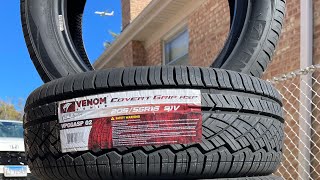 Venom Power Covert Grip ASP TIRE Review – Traction, Noise &amp; Ride Test in SNOW! 