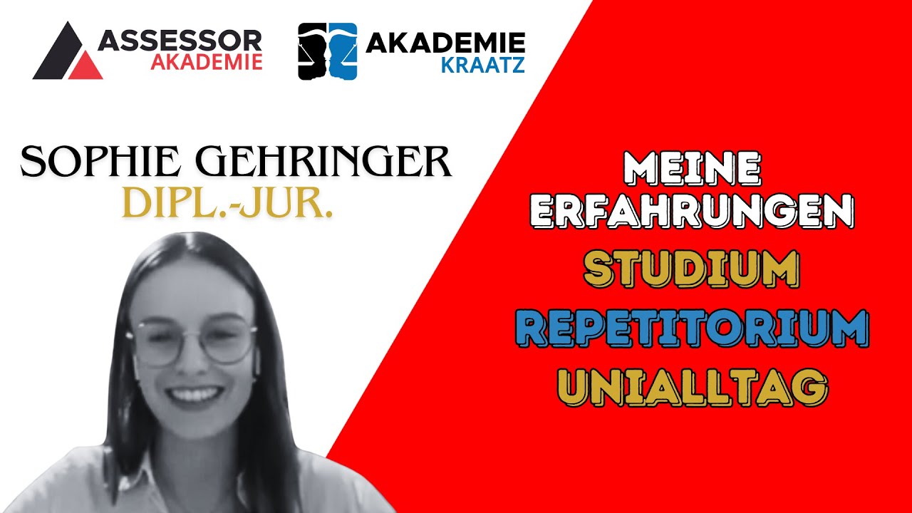 Jura Top-Absolventin: Unsere Dozentin Sophie Gehringer über die ...