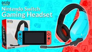 NEW Nintendo Switch Gaming Headset Unboxing and Review - ORZLY RXH-20 Switch Edition