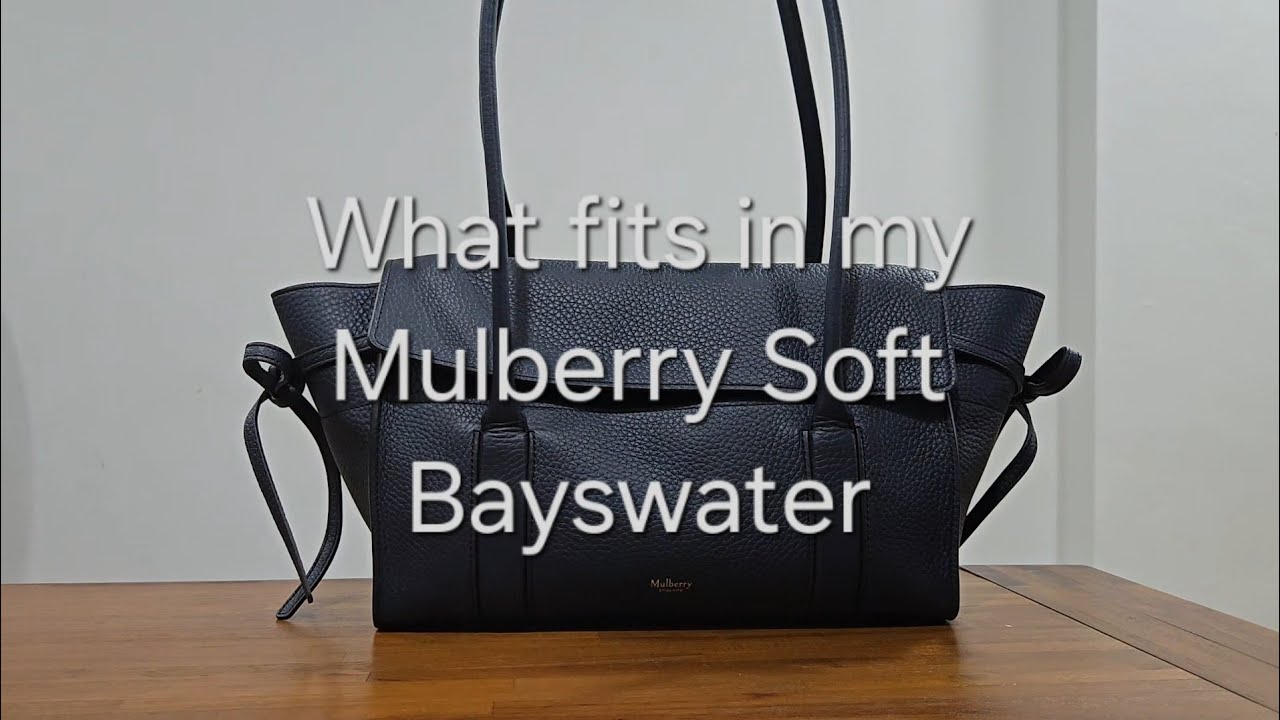 What fits in my Mulberry Small Soft Bayswater in Night Sky