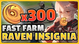 300 Raven Insignia Efficient Farm In 10 Mins Speedrun Route Genshin Impact
