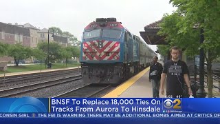 Crews To Replace 18 Miles Of Railroad Ties On Metra BNSF Line