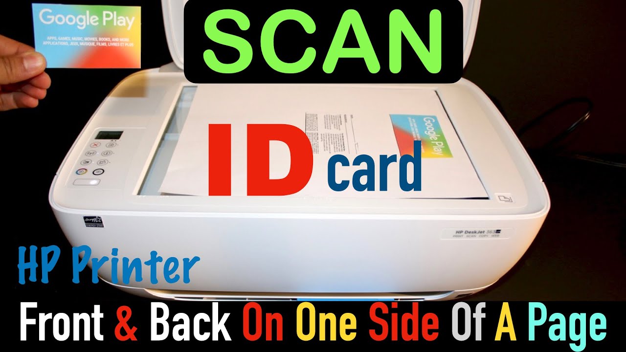 How To Scan ID Card Both Sides On One Page As A PDF Or JPEG File