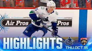 Information Game in 10 | Vancouver Canucks at Florida Panthers Highlights (Oct 15 2026) News