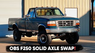 F250 Solid Axle Swap  Reckless Wrench Garage