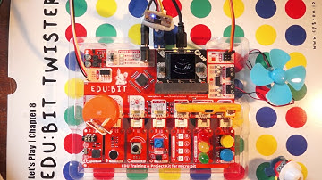 Cytron Edu:bit with Adafruit CLUE and tinyLiDAR - servo-mounted scanning