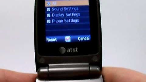 Samsung SGH-A517 Erase Cell Phone Info - Delete Data - Master Clear Hard Reset
