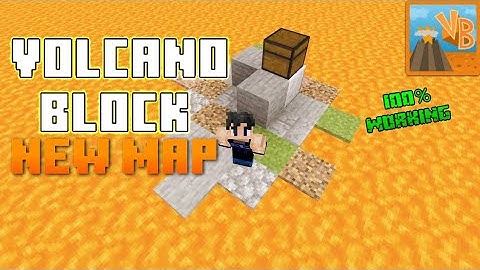 How To Download Volcano Block In Minecraft Pocket Edition | New Map | In Hindi |