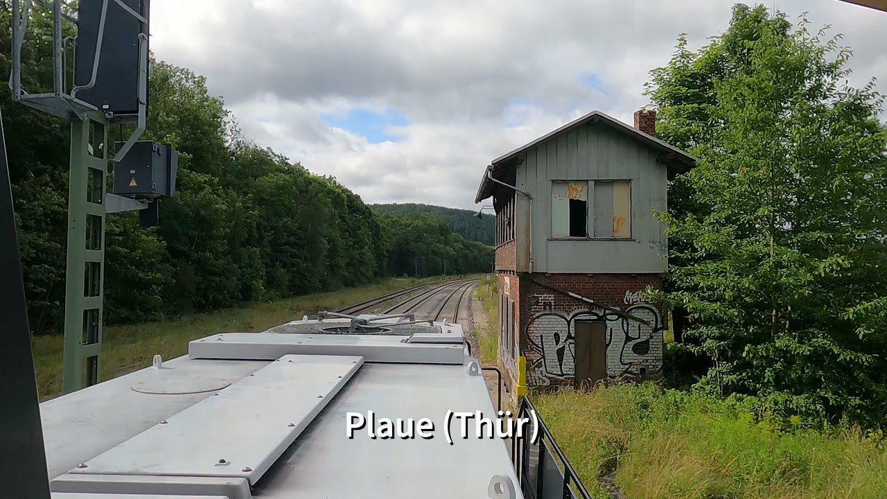 4K Führerstandsmitfahrt BR 261 Arnstadt Hbf - Schweinfurt Hbf ( Cabview )
