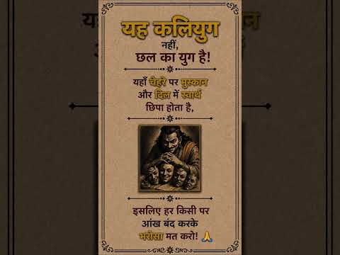 यह कलियुग नहीं, छल का युग है | हर मुस्कुराता चेहरा आपका अपना नहीं होता 😔#shorts