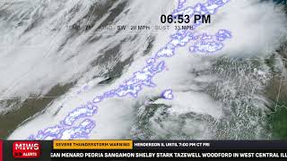 Tracking Strong to severe thunderstorms.