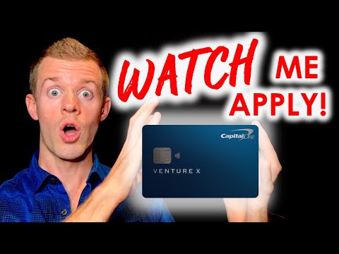 \*WATCH ME APPLY\* Capital One Venture X Credit Card Application