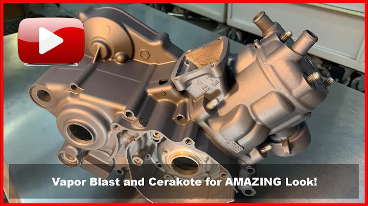Vapor Blasting and Cerakoting Engine Cases