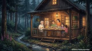 Slow Life and Peaceful family journeys | Cooking Rain Thunder ASMR | Nostalgia | Ghibli Relaxing screenshot 4