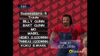 Wrestlemania X 64 Roster reveal  part 6  THE REST OF THE DEFAULT CHARACTERS