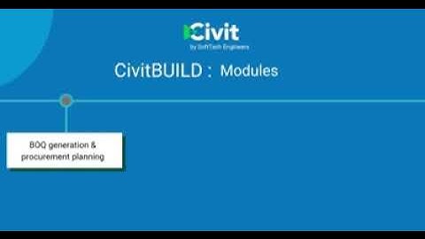 CivitBUILD : Complete visibility of project progress across the Enterprise