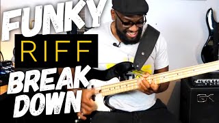 Funky RIff Breakdown ~ Daric Bennett's Bass Lessons