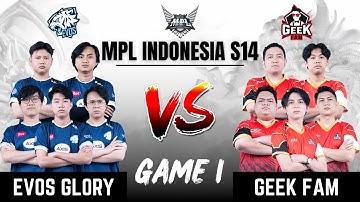 EVOS VS GEEK | EVOS GLORY vs GEEK FAM GAME 1 | MPL ID S14 | ENGLISH - Week 2 Day 2