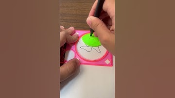 ASMR Spirograph : Simple Spirograph design Satisfying ASMR Video #shorts #ytshorts #spirograph #asmr