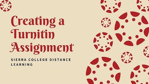 Creating a Turnitin Assignment in Canvas