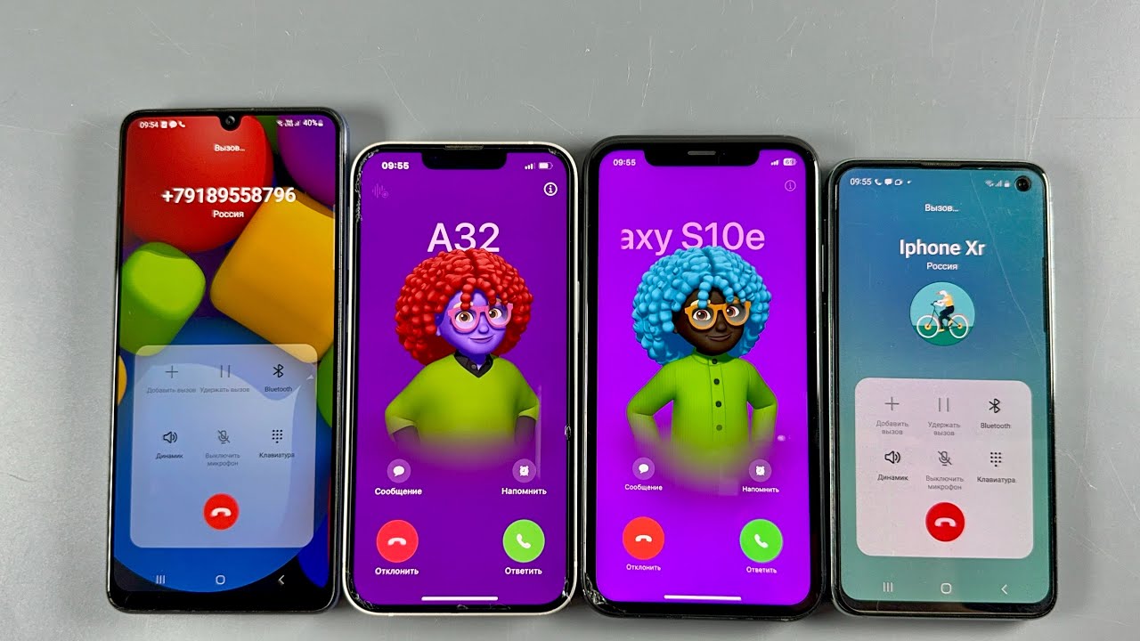 Incoming Call Samsung Galaxy A32 + IPhone 13 + IPhone XR + Samsung Galaxy S10e