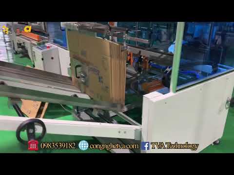 Video Máy gấp và dán thùng carton tự động - youtube