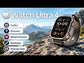 Apple Watch Ultra 4 Leaks, Rumors, Blood Pressure, Redesign & Release Date